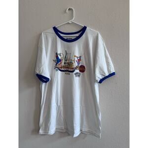 RARE Disney Collectable YesterEars Epcot Figment Dreamfinder Ringer T-Shirt XL